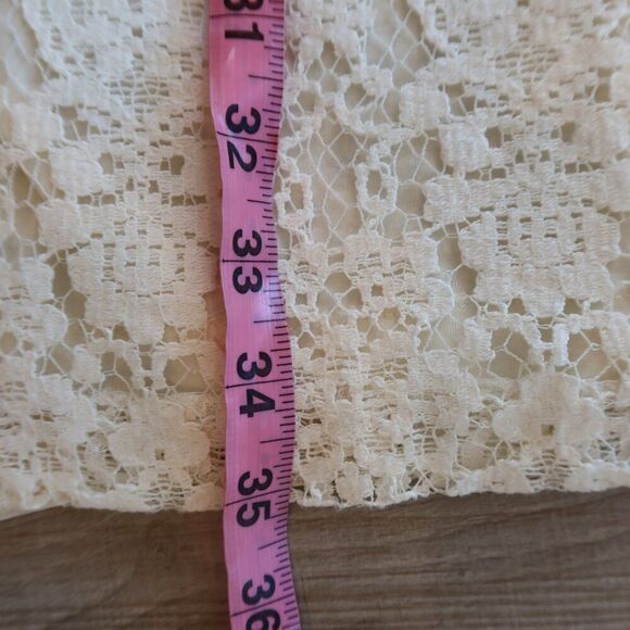 REBECCA TAYLOR floral lace dress silk white 4 formal event holiday romantic fem - Picture 11 of 13